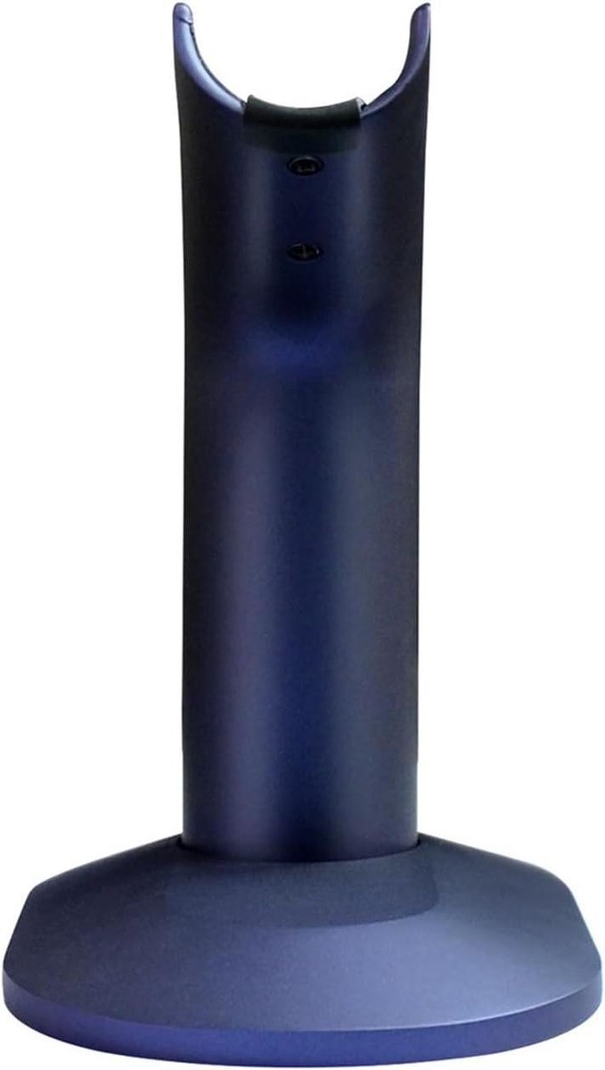 Stijltang Houder - Haarstyler Organizer - Badkamer Organiseren - Zware Stalen Basis - 15.7 x 10.4 cm - Zilver/Blauw