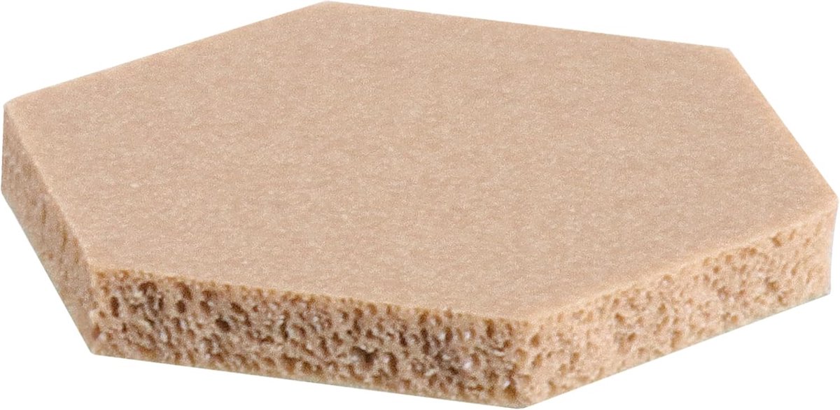 Elastic buffer 11 mm - lichtbruin hexagonaal foam - zelfklevend - ideaal voor houtwerk - ShopVlot