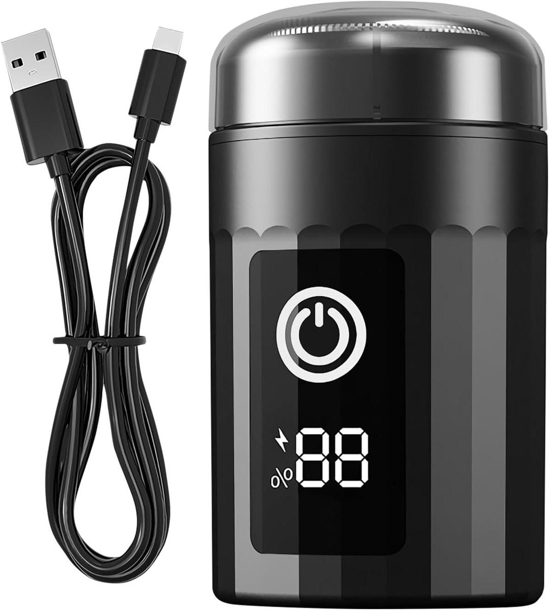 Mini Elektrisch Scheerapparaat - Draagbaar Scheermes - Reis Verzorging - USB Oplaadbaar - 4x4x7 cm - Zwart