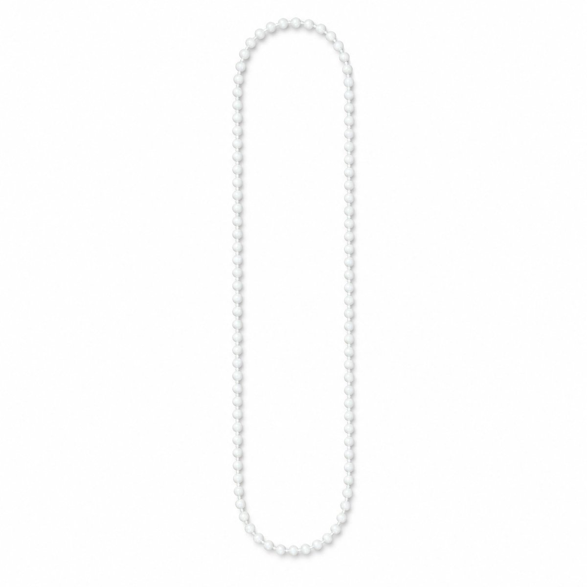 rolgordijn ketting 160 cm - witte vervangingsketting - 3,2 x 4 mm - geschikt voor rolgordijnen en vouwgordijnen - ShopVlot