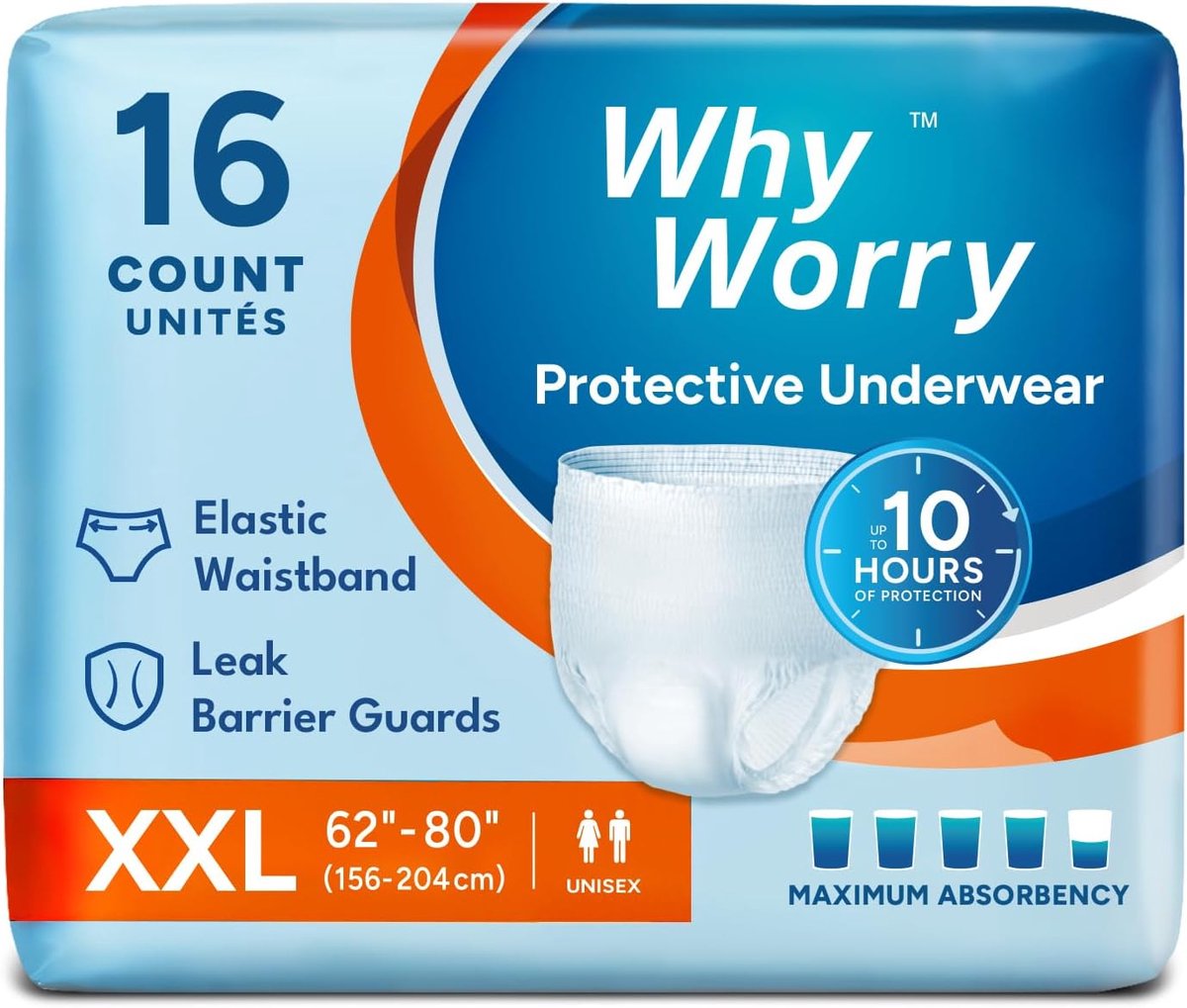 Incontinentie Ondergoed XXL - Wegwerp Luierbroekjes - Unisex - Geurneutralisator voor Comfort - ShopVlot