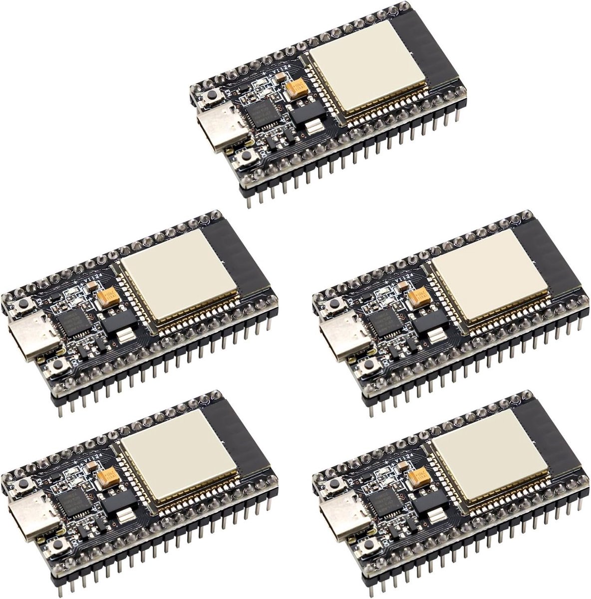 Development PCB Board ESP-32 - 5 Stuks Module - Bluetooth en Wi-Fi - Ideaal voor IoT Toepassingen - ShopVlot