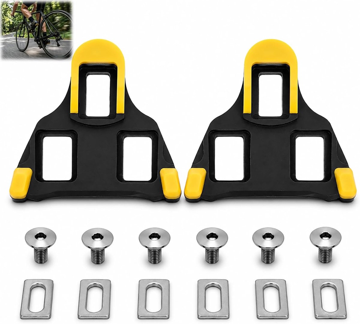 SPD-SL wiggen 2 stuks - compatibel met Shimano 3-gaats - stevige bevestiging - ideaal voor racefiets - ShopVlot