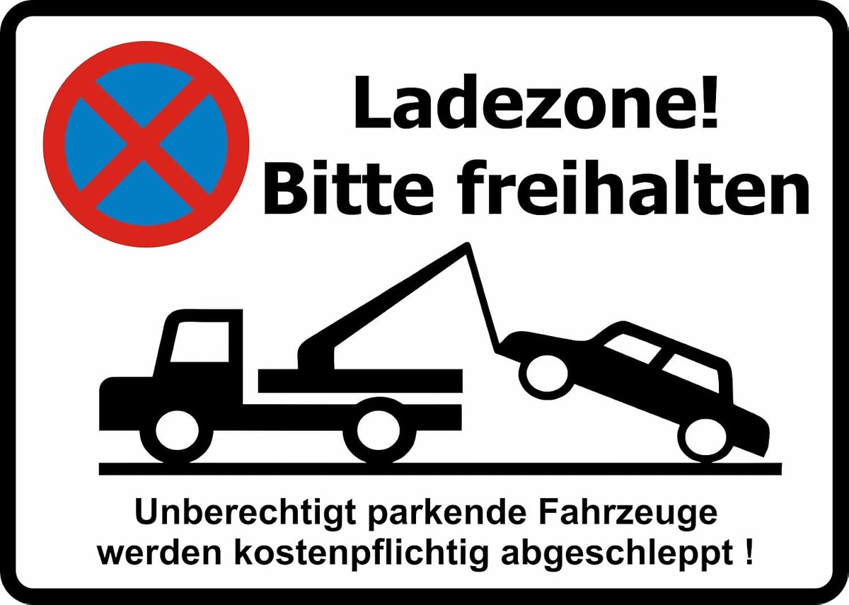 Parkeerverbod sticker - zelfklevend vinyl - duidelijke waarschuwing - bescherm uw eigendom - ShopVlot