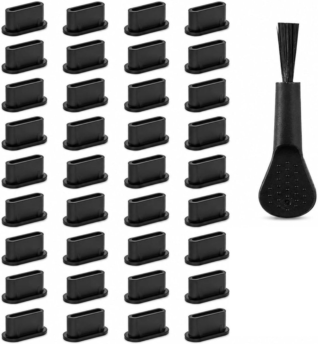 USB C stofdoppen 36 stuks - siliconen - bescherming tegen vuil - verleng de levensduur van apparaten - ShopVlot