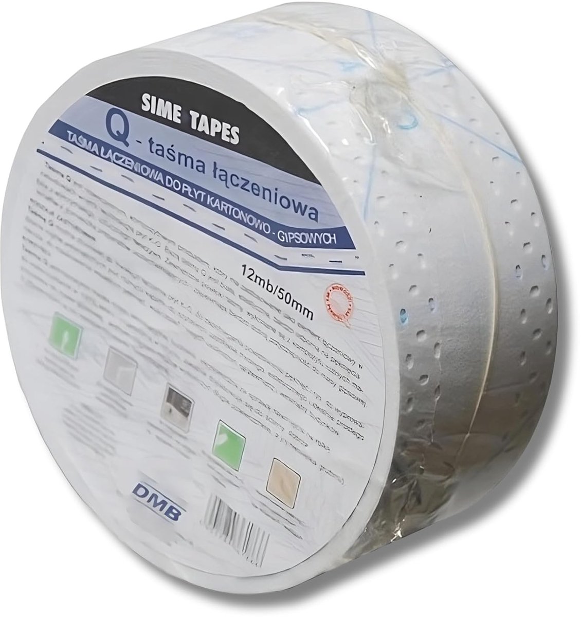 Seam tape 12 meter - 50 mm breed - hoekprofiel voor gipsplaten - eenvoudig aan te brengen - ShopVlot