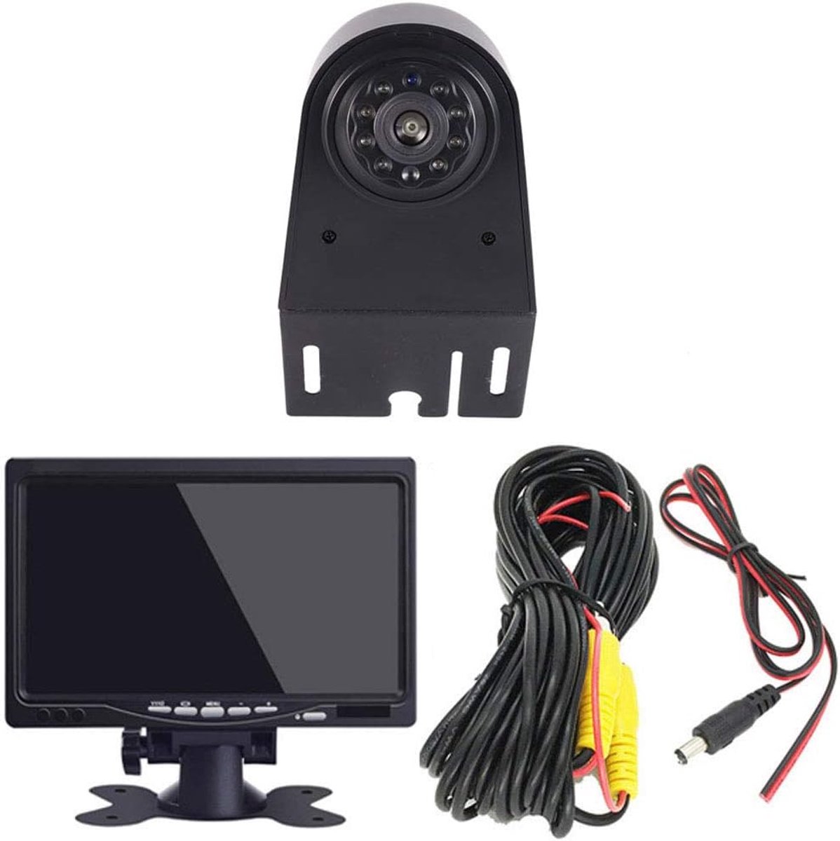 Achteruitrijcamera met 7 inch monitor - HD beeldkwaliteit - Verstelbare lenshoek - Eenvoudig parkeren - ShopVlot