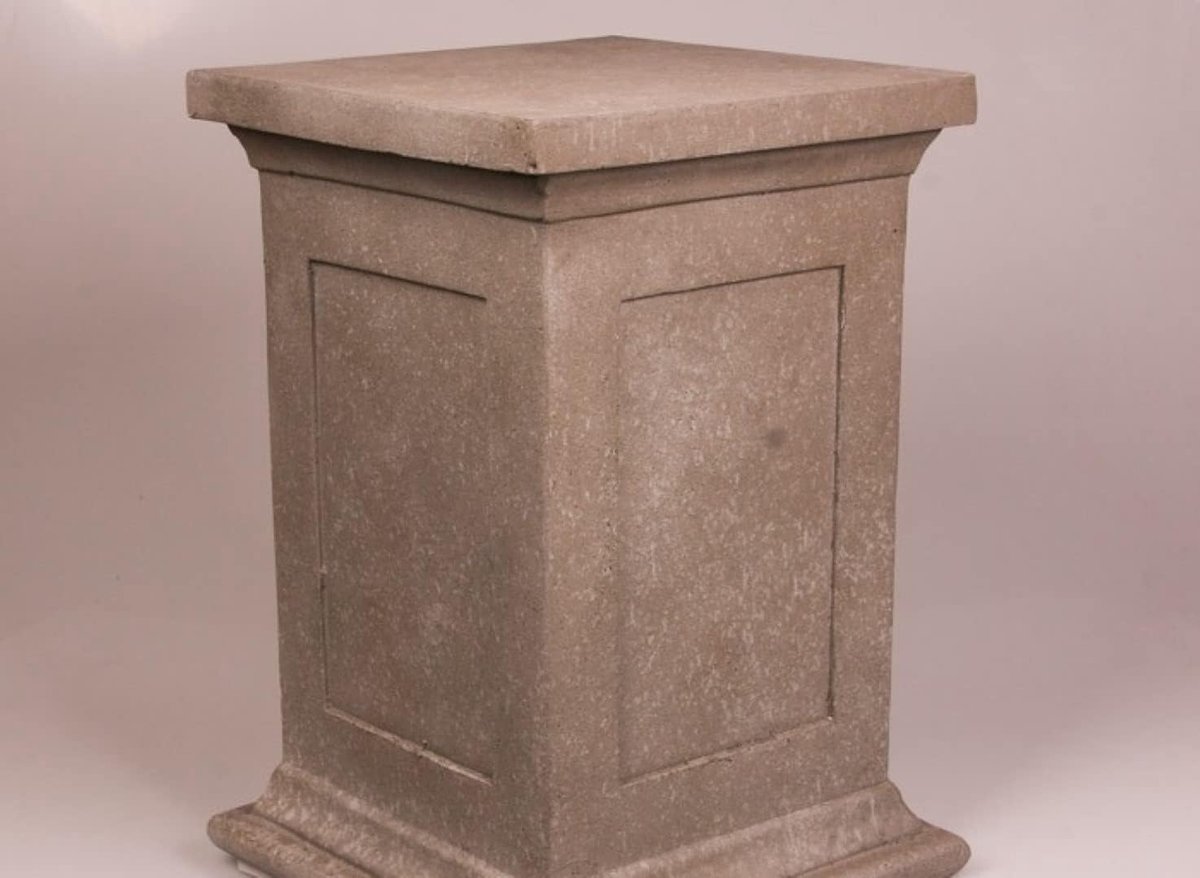 Pedestal 50cm - Oudgrijs - Lichtgewicht - Perfect als cadeau - ShopVlot