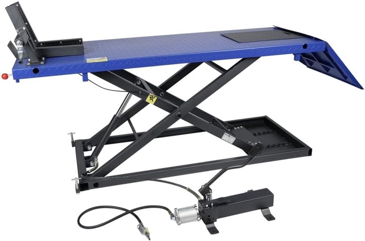 Scissor platform 675 kg - Max. hefhoogte 825 mm - Robuuste constructie - Ideaal voor onderhoud aan motoren - ShopVlot