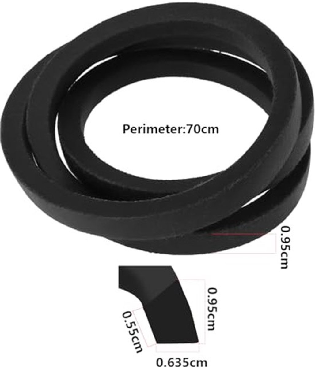 1pc Grasmaaier Versnellingsbak Aandrijfriem V-riem Vervangingsonderdeel 1209470 120-9470 Compatibel met Toro Timemaster 20200 20976 20978 20979 20977 20977 20975