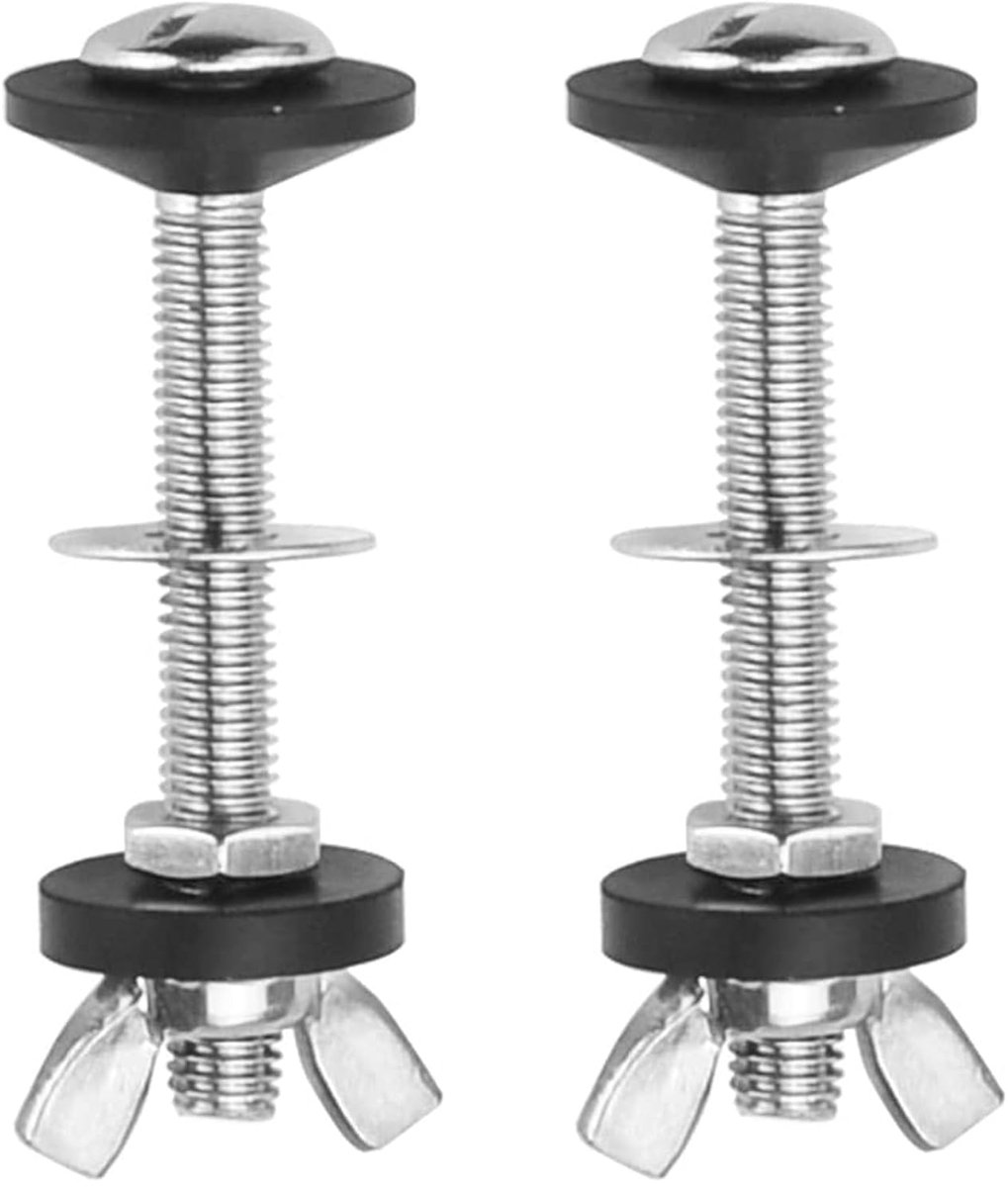 Toilet Bolt Set 2pcs - RVS Bevestigingsset - Duurzaam en Corrosiebestendig - Eenvoudige Installatie - ShopVlot