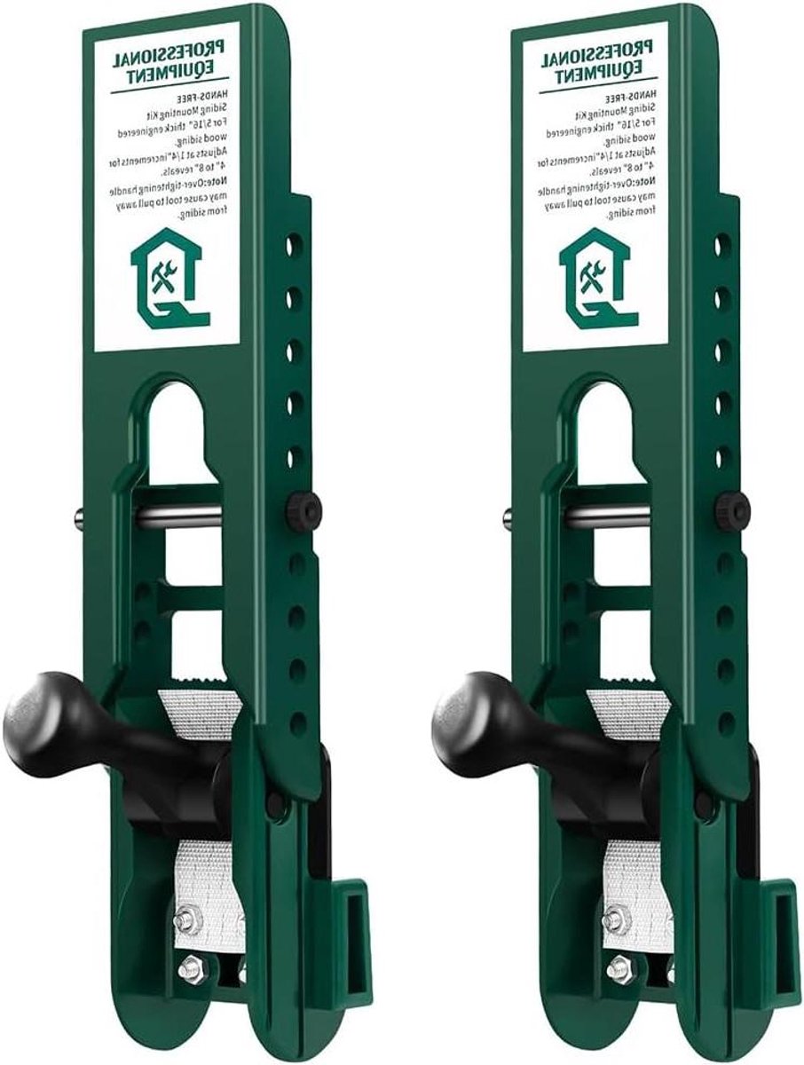 Gevelbeplating Montagekit - Gevelbekleding Tool - Exterieur Installatie - Instelbare Onthullingen - 1/4 inch stappen - Groen