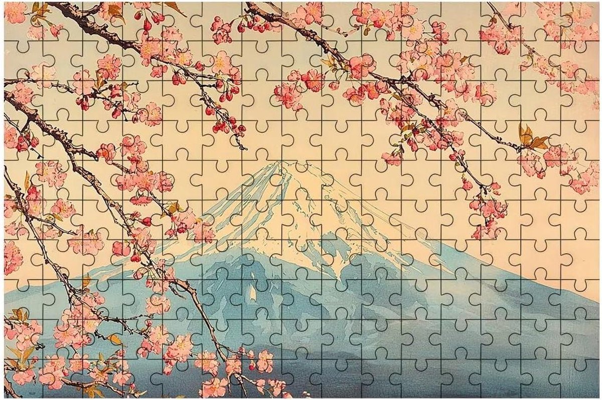 Legpuzzels Volwassenen - Houten Puzzel Japan - Ontspannende Hobby - Nauwkeurig Stansen - 122x81cm - Meerkleurig