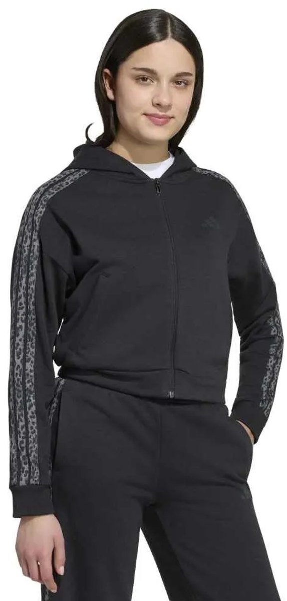 Adidas Seasonals Animal Sweatshirt Met Rits 11-12 Years Meisje Multicolor
