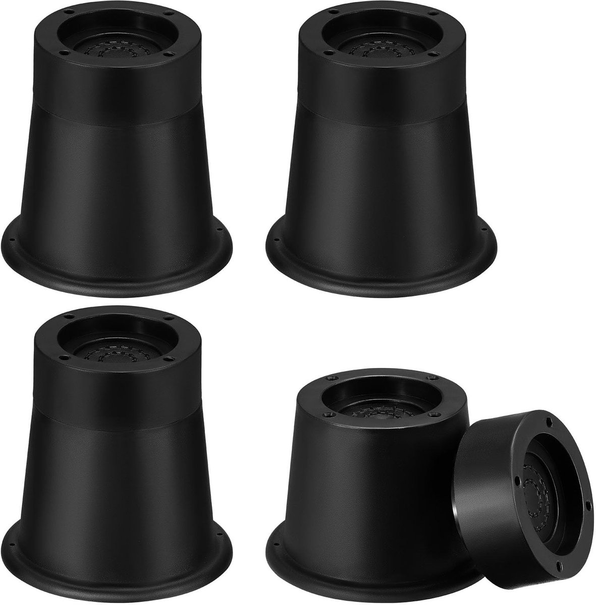 Dailygoods - 4 Stuks Meubelverhogers - Verstelbare Bedverhogers voor Zware Belastingen