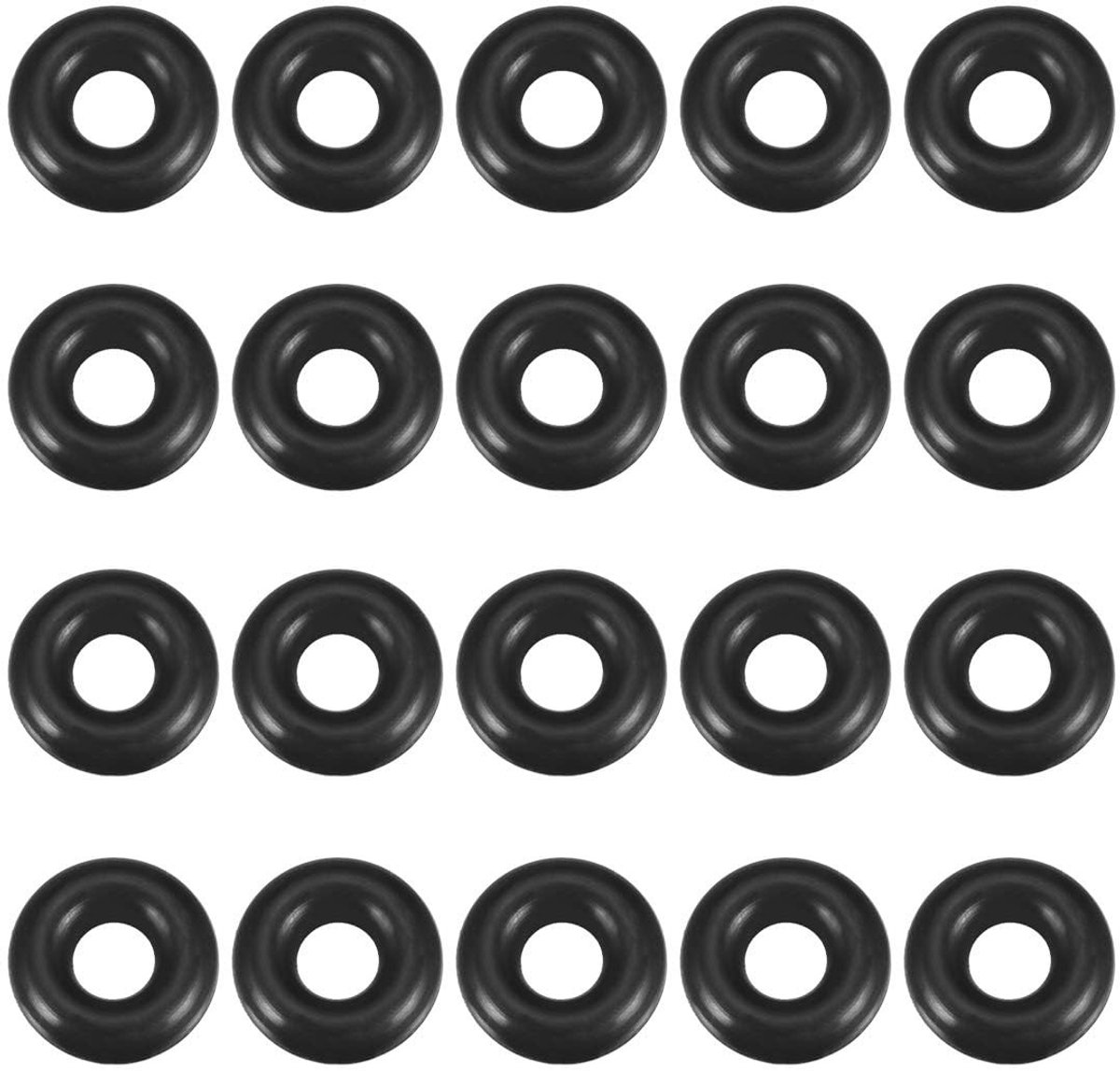 Dailygoods- O-ringen 20 stuks - Nitrilrubber - Afdichtingsringen - 12 mm buitendiameter - 5 mm binnendiameter - Duurzaam en flexibel