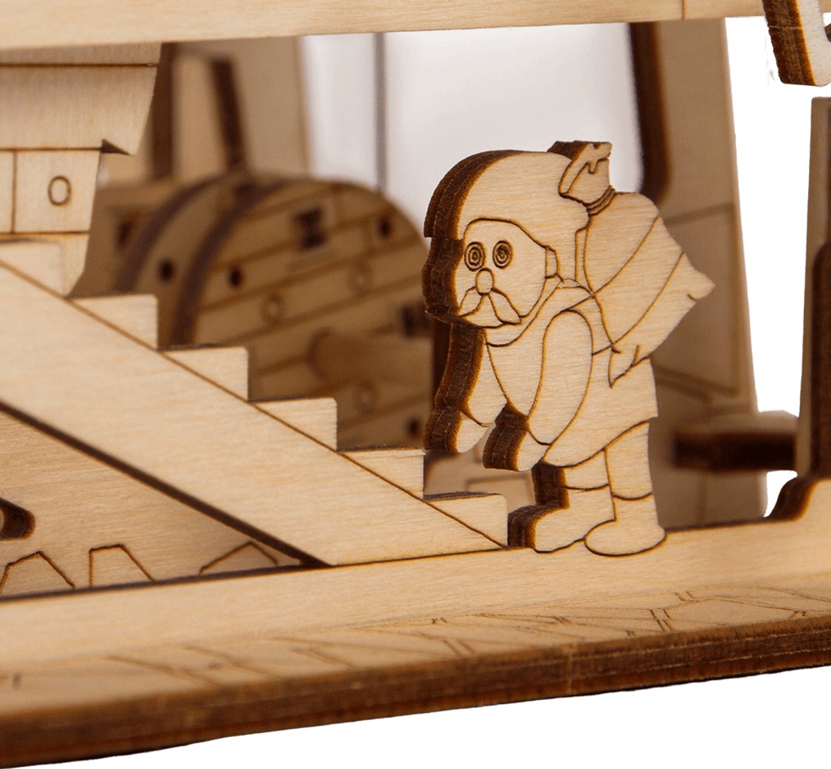 Wood Trick - Modelbouw 3D houten puzzel - Mechanische Windmolen - Windmill (WDTK040) - 131 stukjes - Geen lijm noch verf nodig! — afbeelding 11