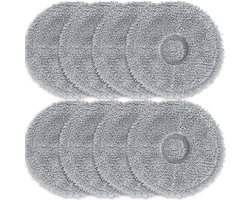 8 microvezel dweilpads geschikt voor Dreame L10s Ultra / L10 Ultra / L20 Ultra / L10s Pro Ultra Heat / X40 Ultra Complete & X10+ / X20+ Wet Vervangende doekjes
