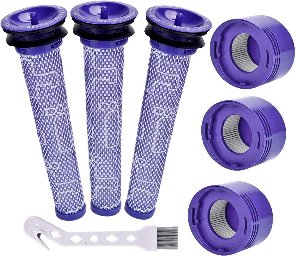 Voor- en nafilter voor Dyson V6/V7/V8/DC58/DC59/DC61/DC62