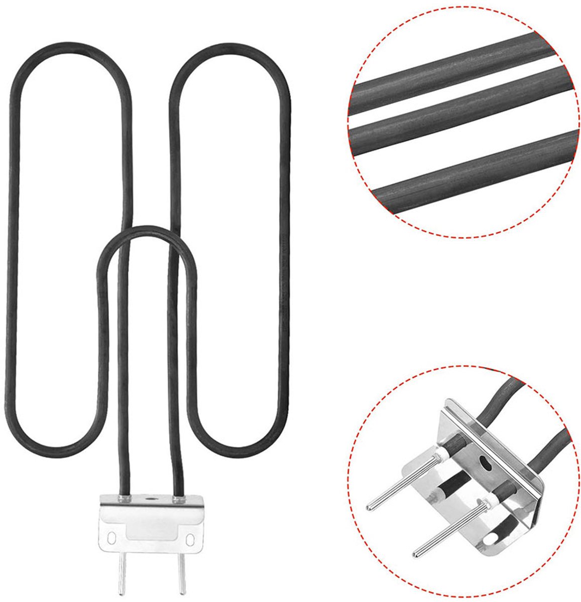 Geschikt voor Weber grills model 80342/80343/65620/66631/65621 - 2200W - Europese 230V - Verwarmingselement - Grill - Metaal