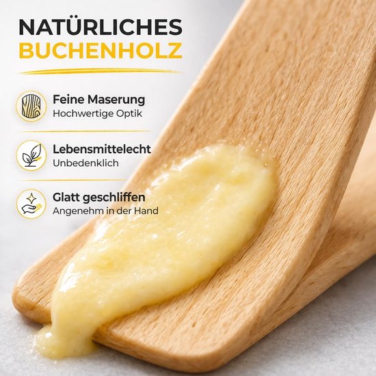 10x Raclette schraper - hout - spatel & schuiver als racletteschraper/racletteschuiver - accessoires — afbeelding 5