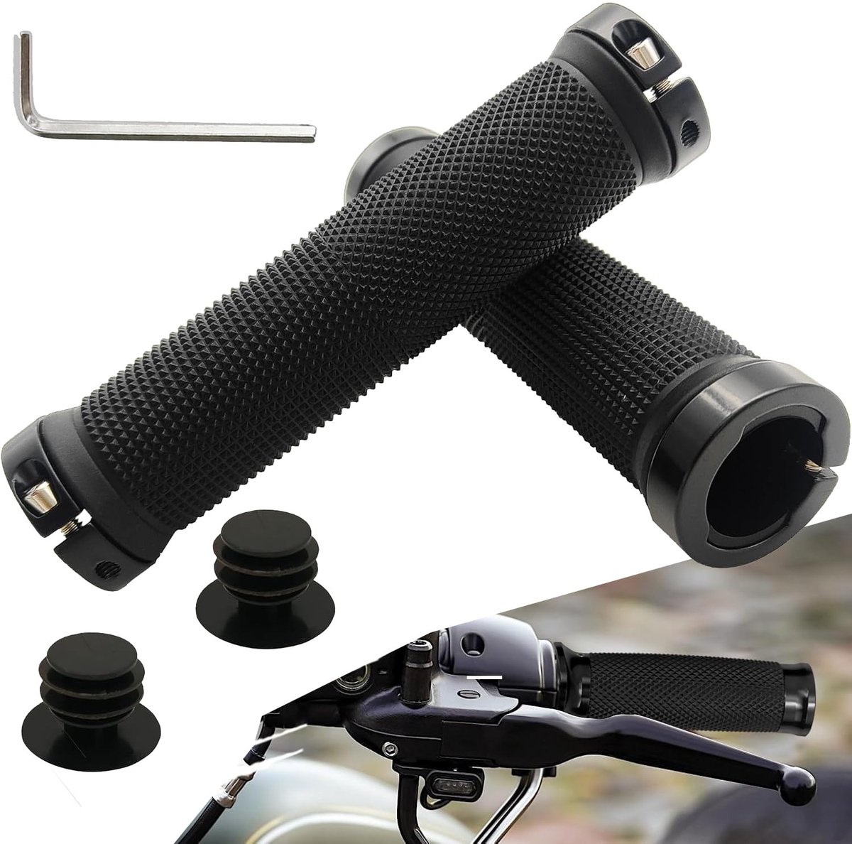 Dailygoods- Fietsstuurgrepen - Universele Fietshandvatten - Fietshandvaten - MTB - Set van 2 - Geschikt voor Fietsen