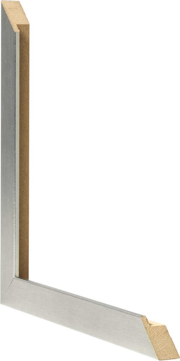 Fotolijst 18x24 cm - MDF - Aluminium Geslepen - Benno
