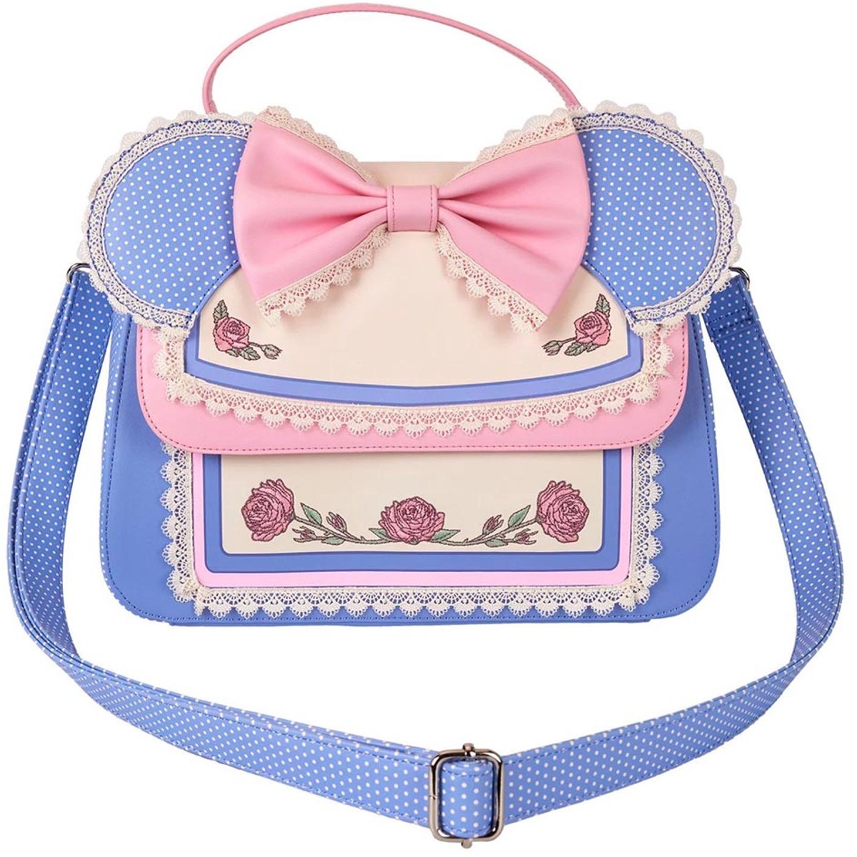 Loungefly Disney by Loungefly Crossbody Minnie Floral and Lace Ears Bags