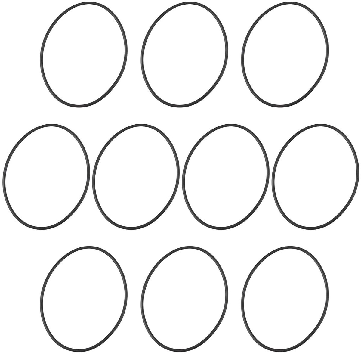 10 stuks Afvoerpijpbocht Afdichting O-ring nitrilrubber 42 x 40 x 1 mm geschikt voor 40 mm gewrichten