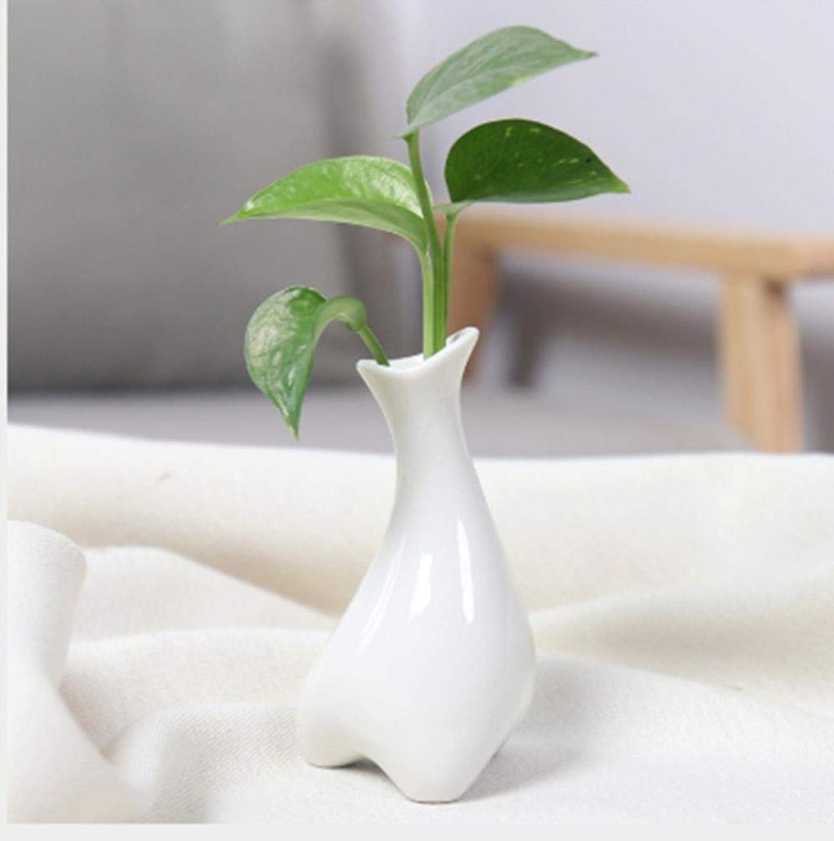 Porselein Vazen Keramische Desktop Bloem Bud Vaas Voor Thuis Decor Office Woonkamer Koffie Shop Artware, als foto