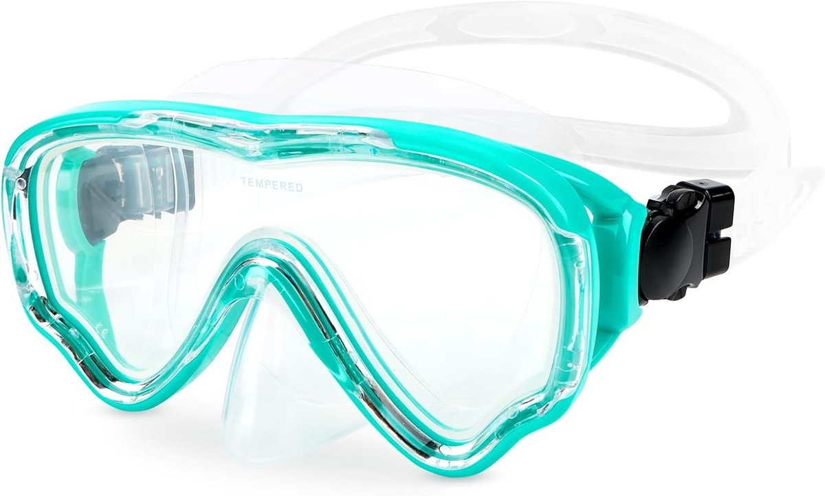 duikmasker, snorkelmasker voor kinderen van 4 tot 14 jaar, zeemasker voor duiken en snorkelen, eenheidsmaat, uniseks