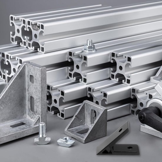 Hoekbeugels van 45 graden, 4 stuks, 5,99 x 2,21 cm, aluminium extrusieprofiel accessoires, hoekbeugel-verbindingsconnectoren voor 3030-serie (zwart) — afbeelding 4