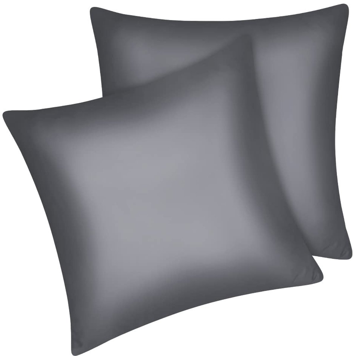 Dailygoods- Kussensloop Set van 2 - Satijnen Kussensloop - Ritssluiting - 40 x 40 cm - Haar- en Huidverzorging - Zijdezacht - Kussenhoes