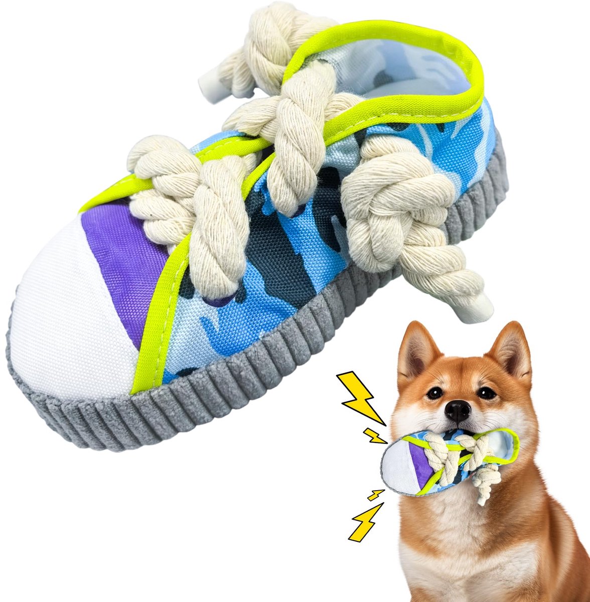 dellyy Hondenspeelgoed, kauwspeelgoed voor honden (blauw)
