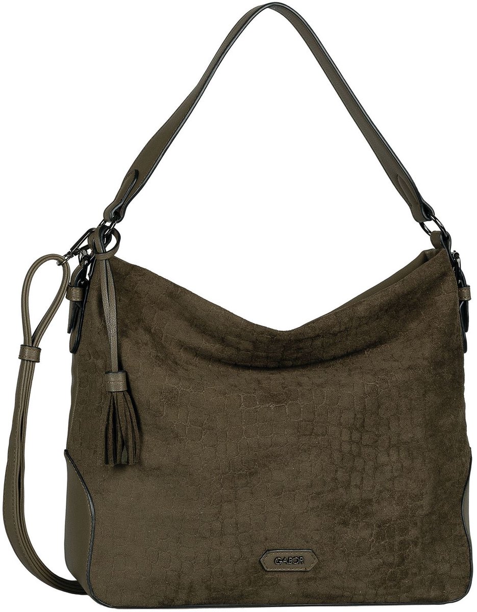 Gabor schoudertas Belamy Hobo Bag Khaki kaki