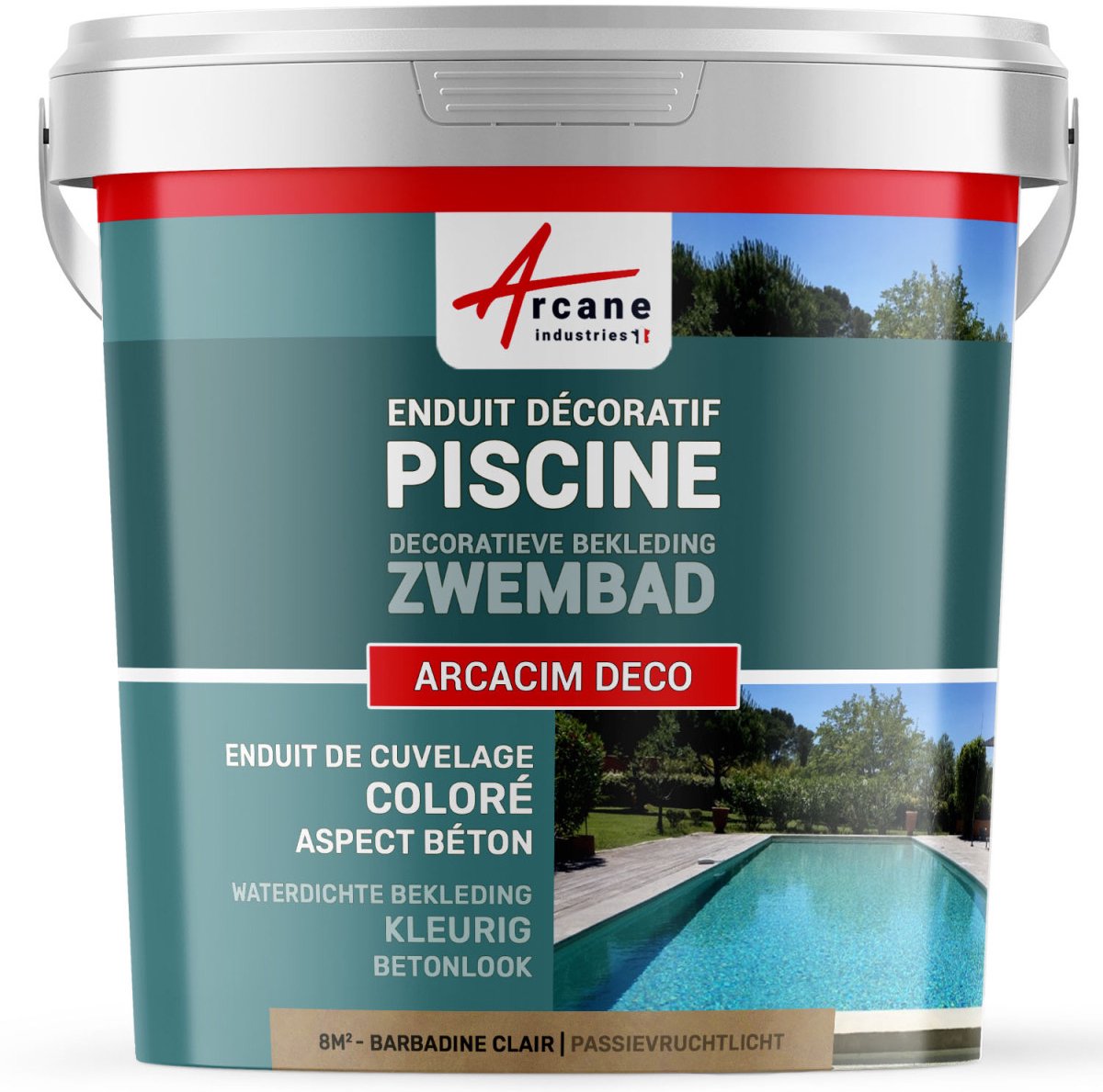 Decoratieve afwerkingscoating voor zwembad: ARCACIM DECO