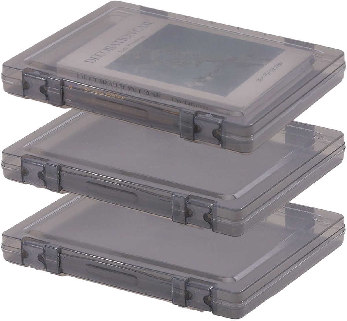 Solidchoice - 4-Delige Opbergdoos voor Bordspellen en Puzzels