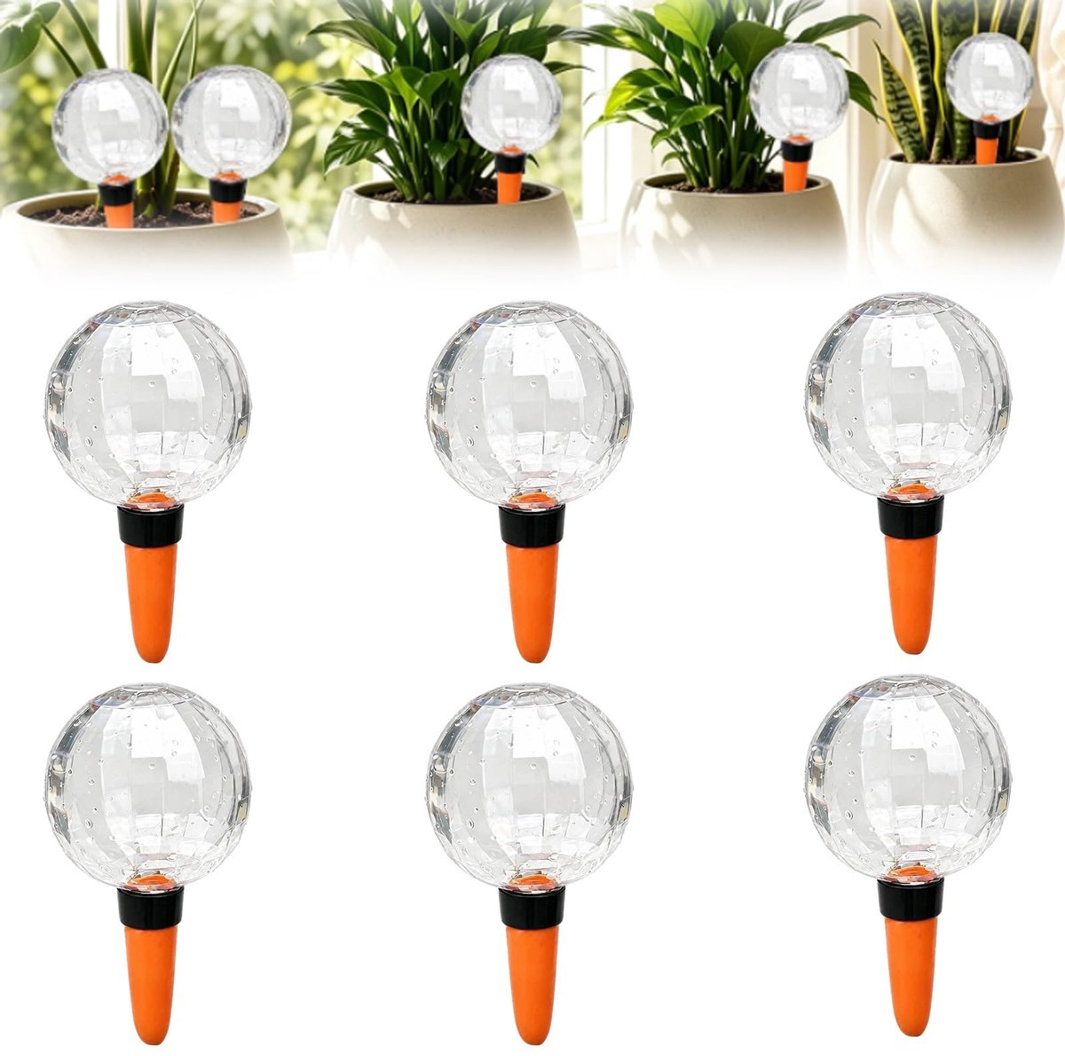Solidchoice - Vierkante Bewateringsballen voor Planten, 6 Stuks