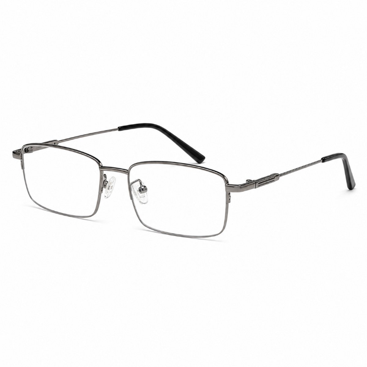 computerbril.shop® Beeldschermbril | NEIL | Zilver | Blue Filter Bril | Anti Blauw Licht Leesbril Met Sterkte +4