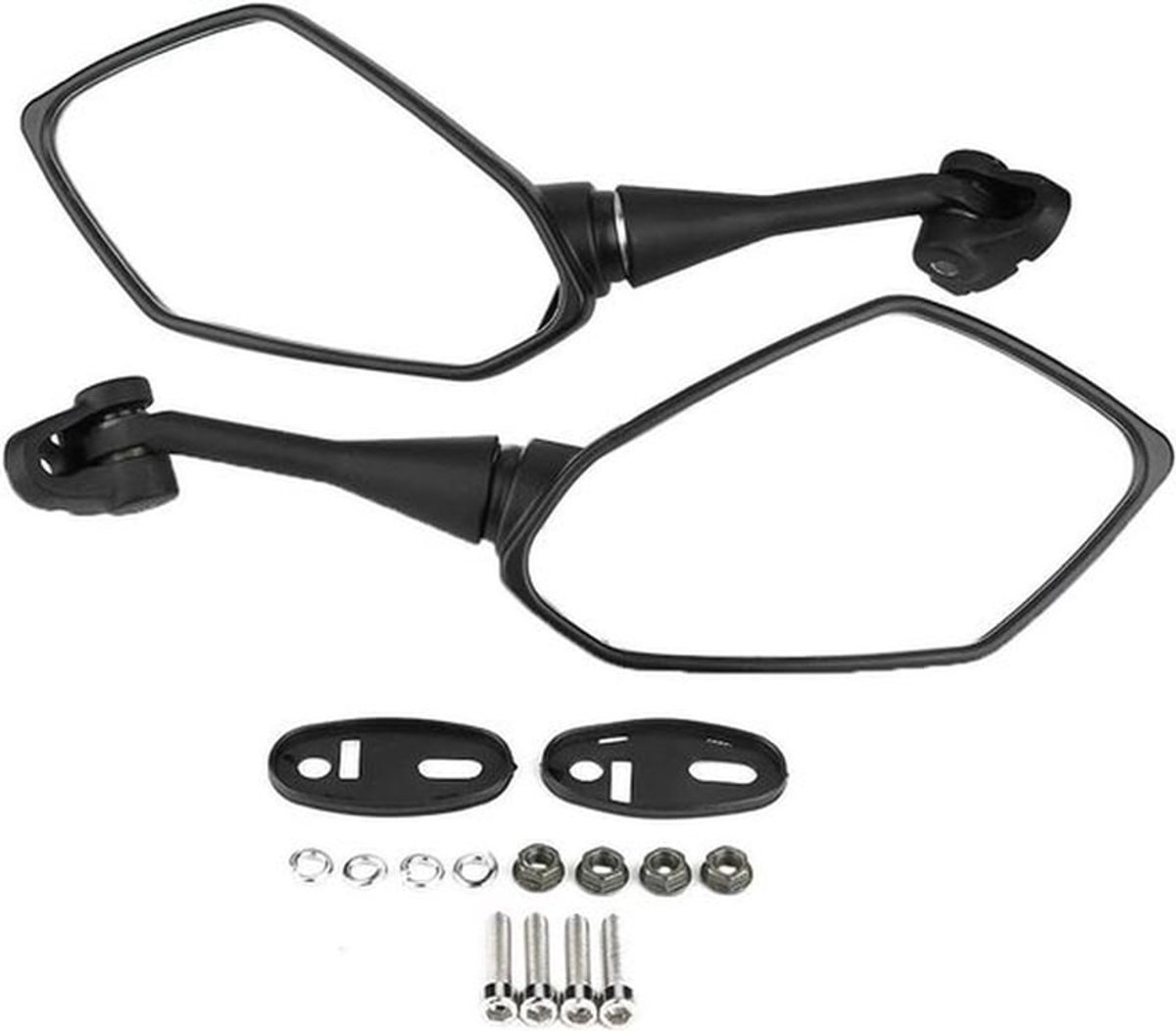 Motorfiets Achteruitkijkspiegel - Reflecterend - Gemodificeerd - Zwart - Racing - Verbeterde Veiligheid - Geschikt voor Honda - CBR600 F4 F4I CBR900 CBR919 CBR929 CBR954 - 1999-2006 1998-2003