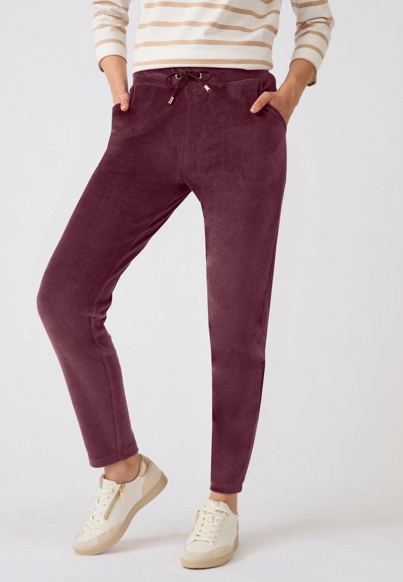 Damart - Loungewear set velours - Dames - Rood - L