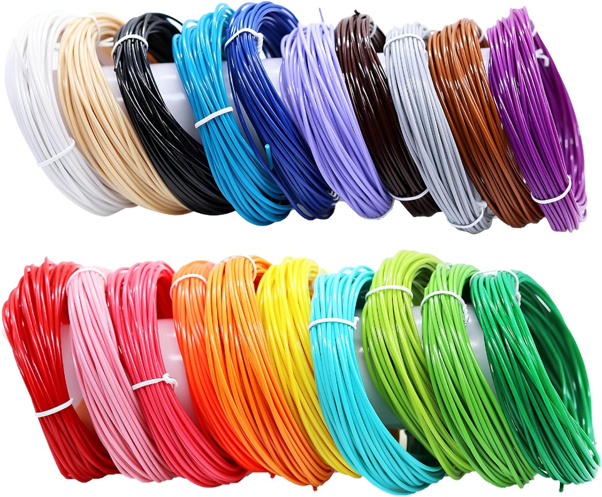 KIRA® 3D-pen - PLA Filament voor 3D Pen - 1,75 mm Navulfilament - Meerkleurig - 28cm x 21cm x 10cm