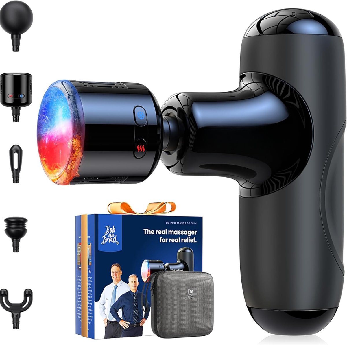 VALI® Massagengun - Massage Pistool - Massage Gun - Zwart - 14cm x 11cm x 3cm
