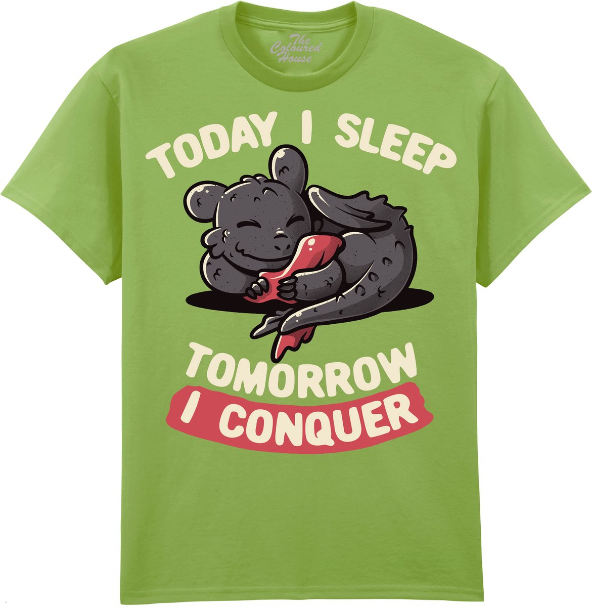 Draak Today I Sleep, Tomorrow I ConquerThe Coloured House T-shirt M