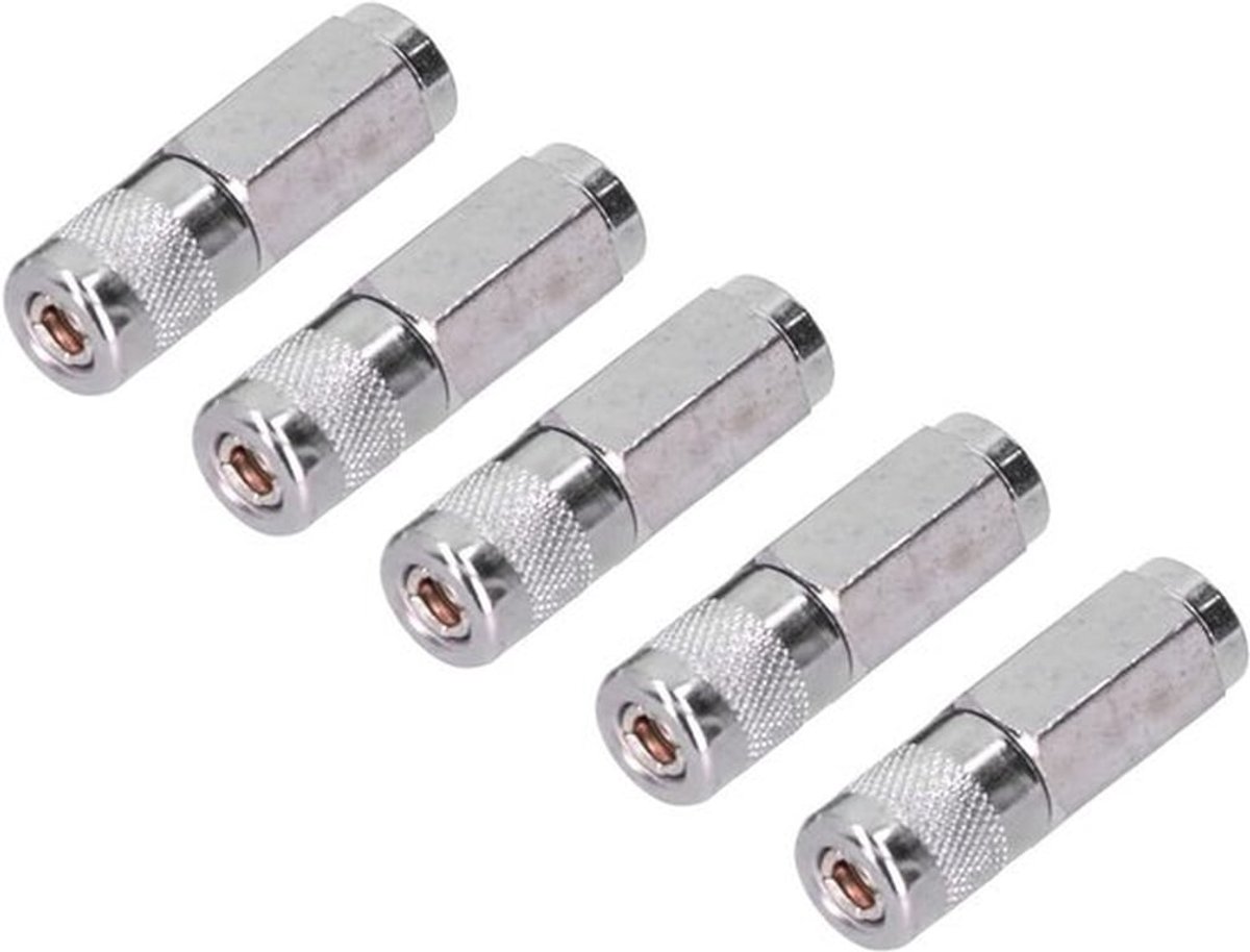 5 Stuks Vetspuitkoppeling Stevig Bijten Duurzaam Slijtvast Plat Mondstuk voor Apparatuur Onderhoud Professionele Accessoires Bouw Auto Fiets AvontuurOSP_SCANCODE_SETTINGS