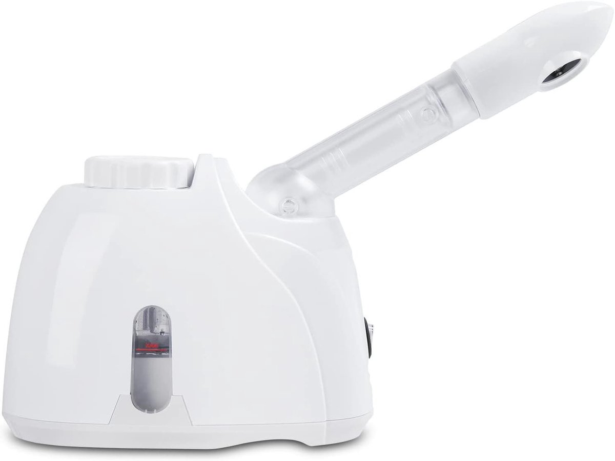 Gezichtsstomer Sauna - Huidverzorging Apparaat - Gezichtsreiniging Spa - Nano Ionische Mist - 20 x 13 x 17 cm - Wit