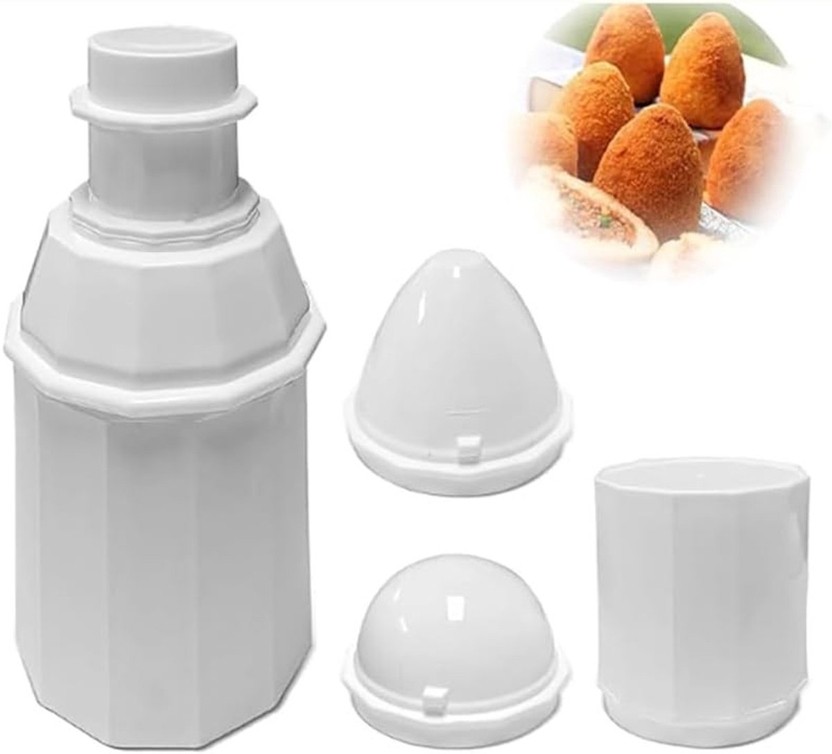 DIY Rijstbalvormen - Multifunctionele Keukenaccessoires voor Rijstballen, Gehaktballen en Snacks, Herbruikbaar en Handig in Gebruik
