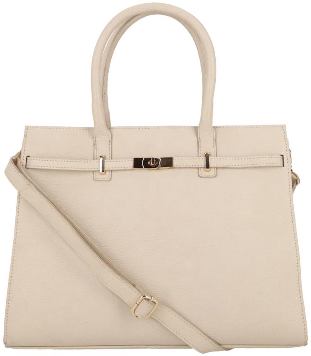 DSTRCT Floater Field Dames laptoptas - 15 inch - Werktas A4 - Leer - Beige