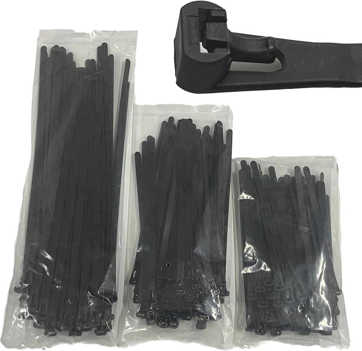 Herbruikbare Kabelbinders - Tie Wraps - Organiseren van Kabels - UV Bestendig Materiaal - 150/200/300mm - Zwart