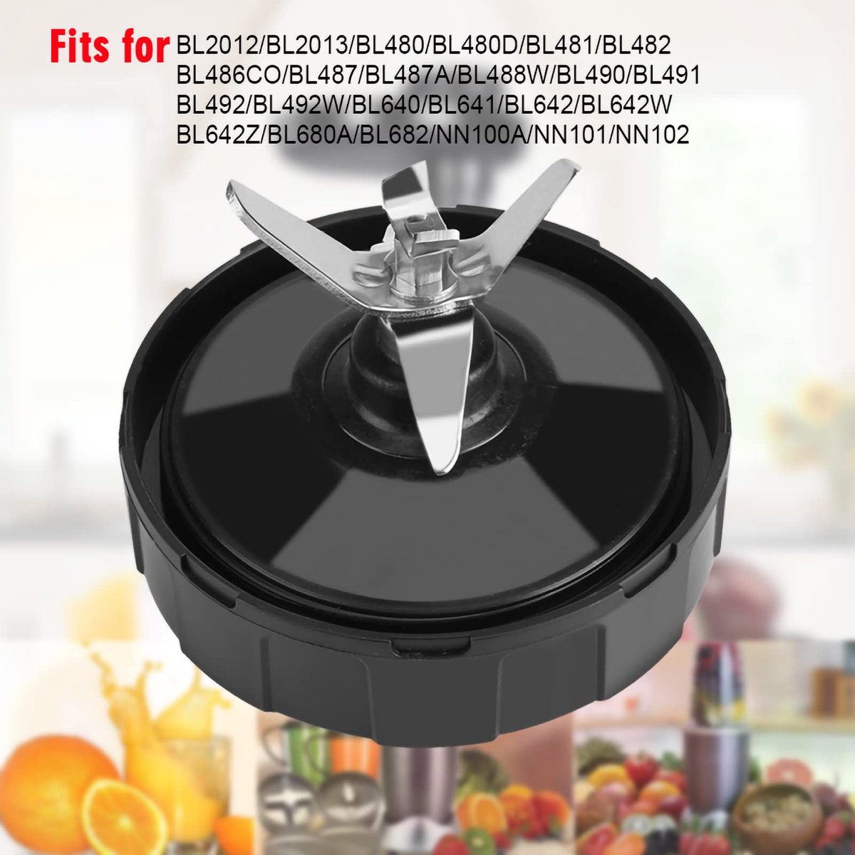 SnelShoppen - 1000W 1500W Blender Juicer Vervangend Mes met 7 Vinnen, Onderste Mes Montage, Blender Cup, Auto IQ1000, Vervangend Mes, Blender Shaker 9